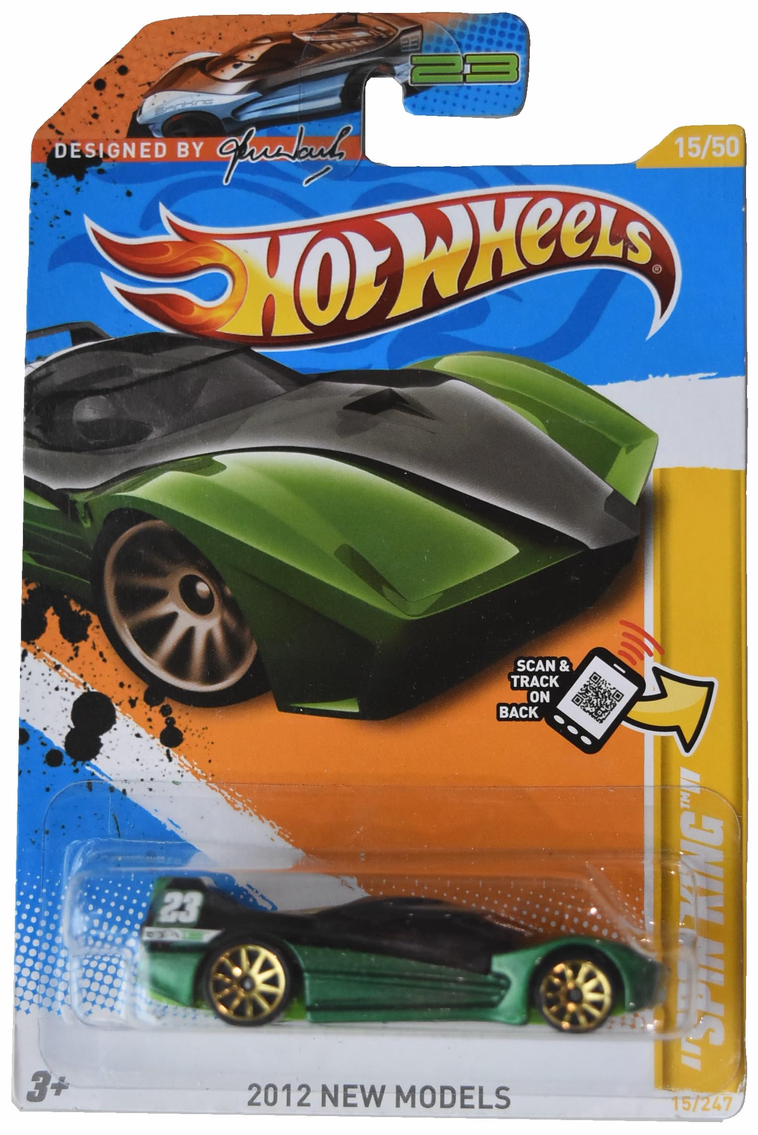 Amazon.com: Hot Wheels Spin King, 2012 New Models 15/50 [Green] 15